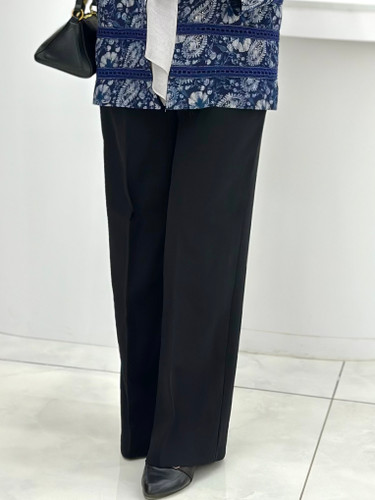 شلوار نیم بگ مازراتی مشکی خوش ایست و با کیفیت